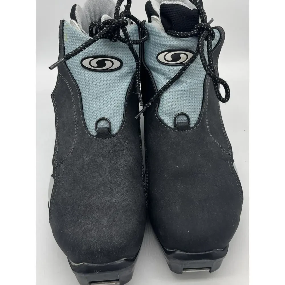 Women’s Salomon Vitane Cross Country Ski Boots Size US 9.5 Gray Nordic Outdoor